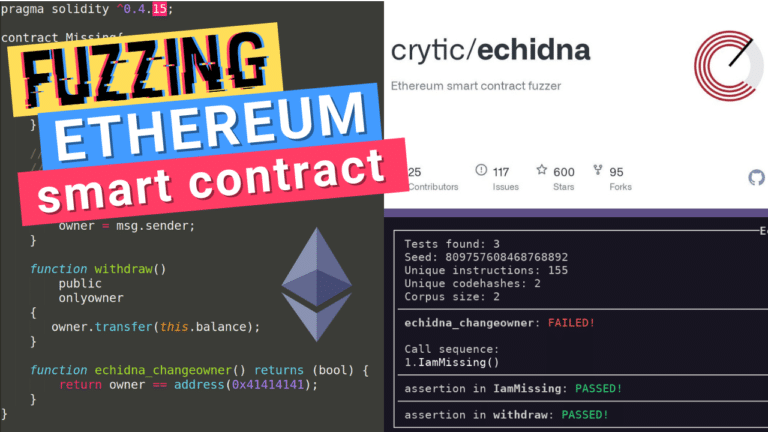 Fuzzing Ethereum Smart Contract using Echidna evm solidity Blockchain Security