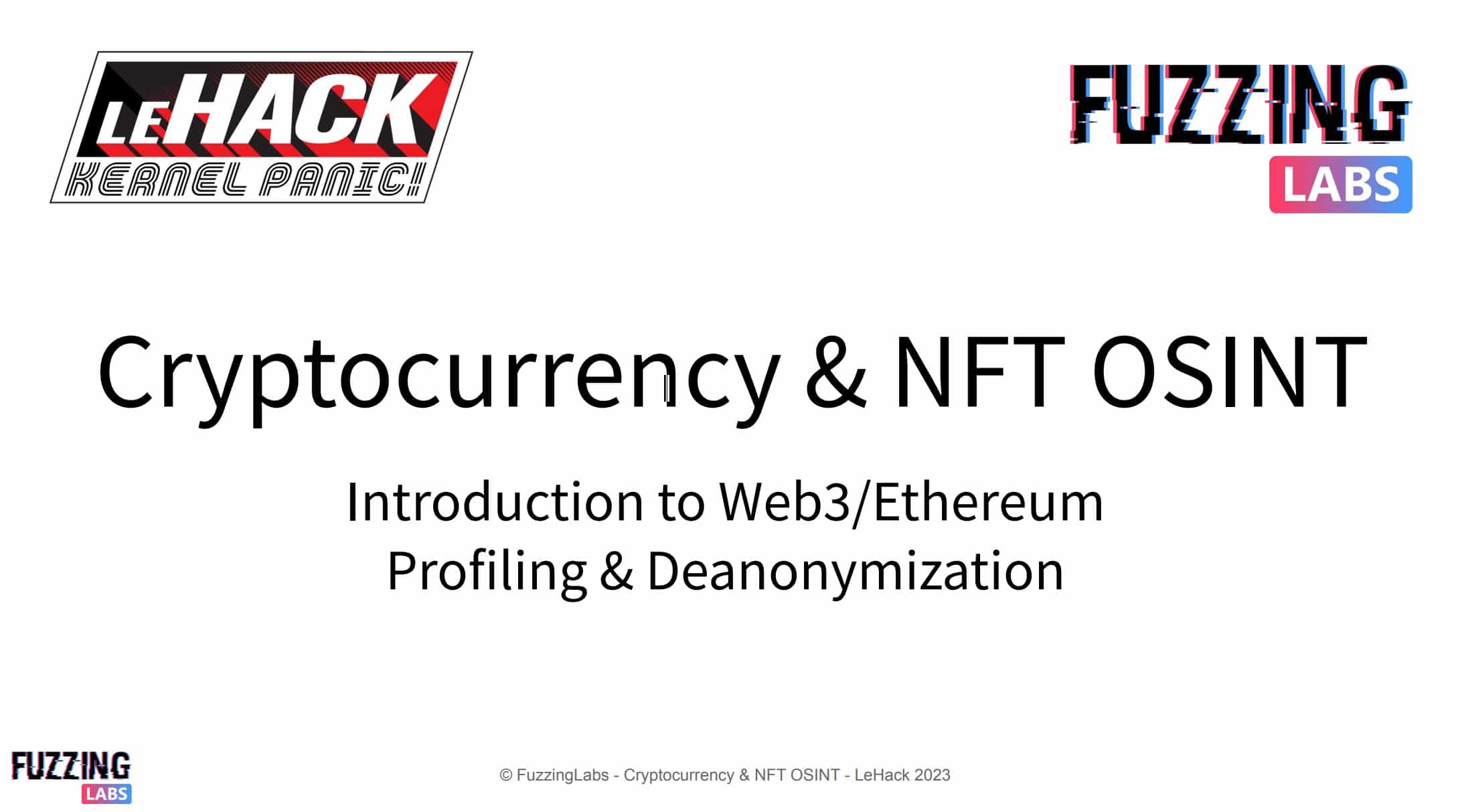 Cryptocurrency & NFT OSINT: Web3 Profiling & Anonymization