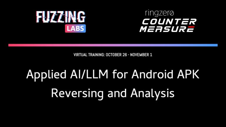 RingZer0 - Applied AI/LLM for Android APK Reversing and Analysis